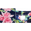 Short Chronic Male Casual Floral Pattern Pink Colorful Flowers