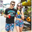 Short Chronic Masculino Moda Ar Livre Casual Estampa Floral Submarino