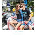 Short Chronic Male Fashion Outdoor Casual Floral Print Undersea