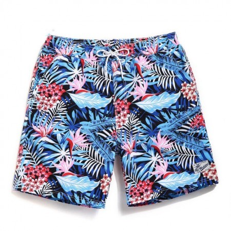 Short Chronic Male Fashion Outdoor Casual Floral Print Undersea