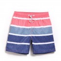 Bermuda Casual Striped Comfortable Beach Male Above Knee