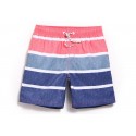 Bermuda Casual Striped Comfortable Beach Male Above Knee