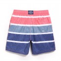 Bermuda Casual Striped Comfortable Beach Male Above Knee