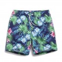 Bermuda Masculina Tendencias de Verão Estampa Floral Fundo do Mar