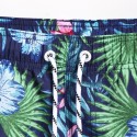 Bermuda Masculina Tendencias de Verão Estampa Floral Fundo do Mar