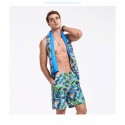 Bermuda Florida Masculina Casual Moda Praia Verão Estilo Tropical