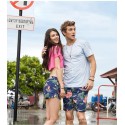 Bermuda Casual Estampada Masculina Praia Confortavel Ajustavel Curto