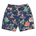 Bermuda Casual Estampada Masculina Praia Confortavel Ajustavel Curto