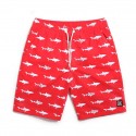 Short de Banho Masculino Estampa Animal Detalhada Tubarão Moda Praia