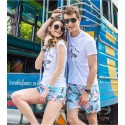 Men's Short Floral Pattern Comfort Fit Adjustable Casual Beach