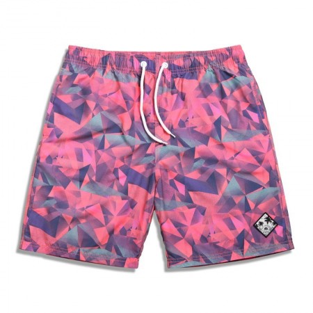 Men's Bermuda Print Comfortable Casual Beach Adjustable Short