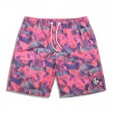 Bermuda Masculina Estampada Confortavel Casual Praia Ajustavel Curto