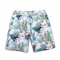 Bermuda Masculina Estampada Floral Ajustavel Casual Praia