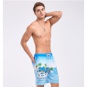 Short Bath Male Stamped Drawing infatil Sea and Beach