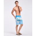 Short Bath Male Stamped Drawing infatil Sea and Beach