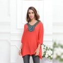 Blusa T Elegante Casual de Verão Estilo Senhoras de Trabalho