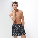 Short de Banho Masculino Estampa Peixinhos Pequenos