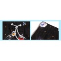 Men's Casual Bermuda Fun Galactic Cat Print