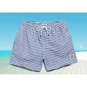 Men's Casual Checkered Bermuda Casual Casual Basic Cute