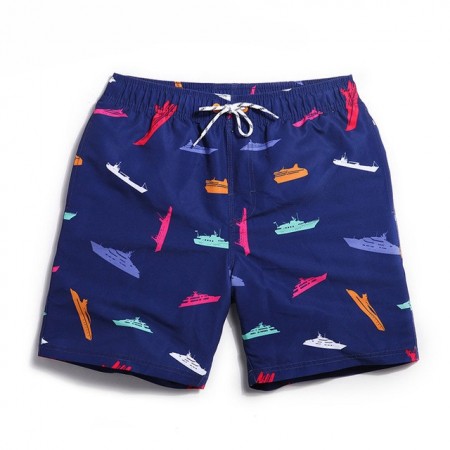 Bermuda Masculina Estampada Curta Praia Casual Confortavel Ajustavel