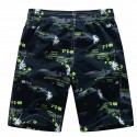 Short Printed Male Floral Comfortable Ajustave Beach