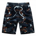 Short Printed Male Floral Comfortable Ajustave Beach