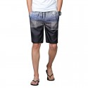 Men's Beach Print Casual Striped Short