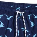 Bermuda Curta Masculina Estampada Passaros Animal Confortavel Praia