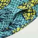 Men's Short Bermuda Patterned Pineapple Casual Summer Beach Adjustable