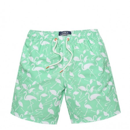 Short de Banho Masculino Casual Moda Praia Verão Estampado Ardeidae