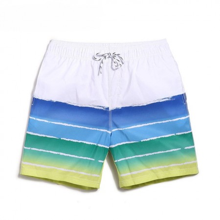 Bermuda De praia Masculino Estampado Verão Praia Casual Confortavel