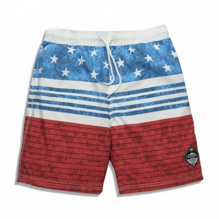 Bermuda Masculina de Treino Bandeira Americana Listrada