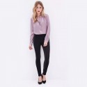 Social Shirt Fashion Women Working Lilas Long Sleeve Formal