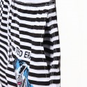 Men's Beach Short Striped Zebra Black and White Trend