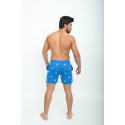 Men's Casual Short Bermuda Basic Cannabis Print