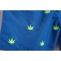 Men's Casual Short Bermuda Basic Cannabis Print