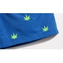 Men's Casual Short Bermuda Basic Cannabis Print