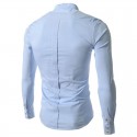 Shirt Casual Elegant Men's Long Sleeve