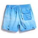 Short Geometric Male Comfortable Beach Summer Casual