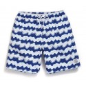 Short Estampado Geometrico Masculino Ajustavel Casual Praia Verão