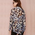 Camisa Estampa Animal Onça Leopardo Feminino Moda Festa