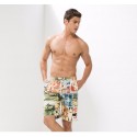 Bermuda Estampada Confortavel Masculina Confortavel Ajustavel Casual