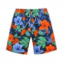 Bermuda Estampado Floral Masculino Confortavel Casual Praia Verão