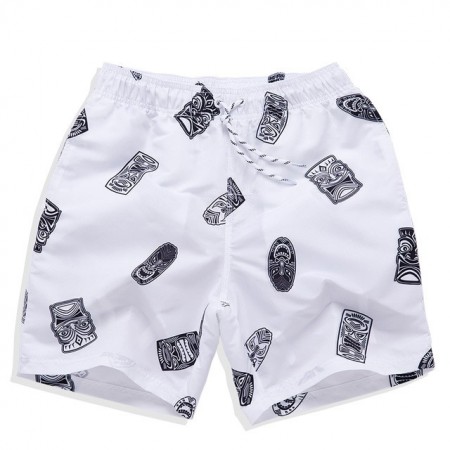 Short masculino Estampado Confotavel Praia Verão Casual Ajustavel