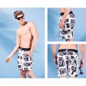 Short Men Casual Beach Summer Comfortable Adjustable Print