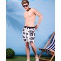 Short Men Casual Beach Summer Comfortable Adjustable Print