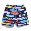 Men's Short Print Pattern Comfortably Adjustable Summer Beach