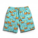 Short Masculino Casual Praia Verão Estampado Animal Confortavel