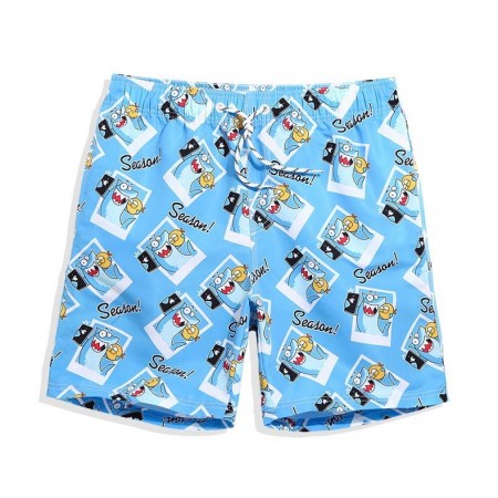 Short Masculino Estampado Confortavel Ajustavel Meio curto Casual