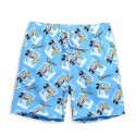 Men's Short Print Comfortable Adjustable Medium Short Casual